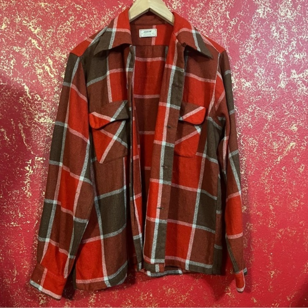 ARROW Vintage Flannel Men Women Plaid Shirt M